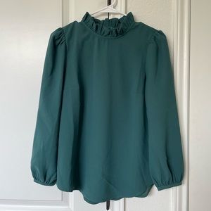 XS JCREW Ruffle Blouse